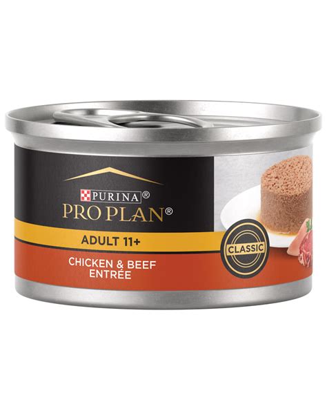 Pro Plan Senior Adult 11+ Chicken & Beef Wet Cat Food .